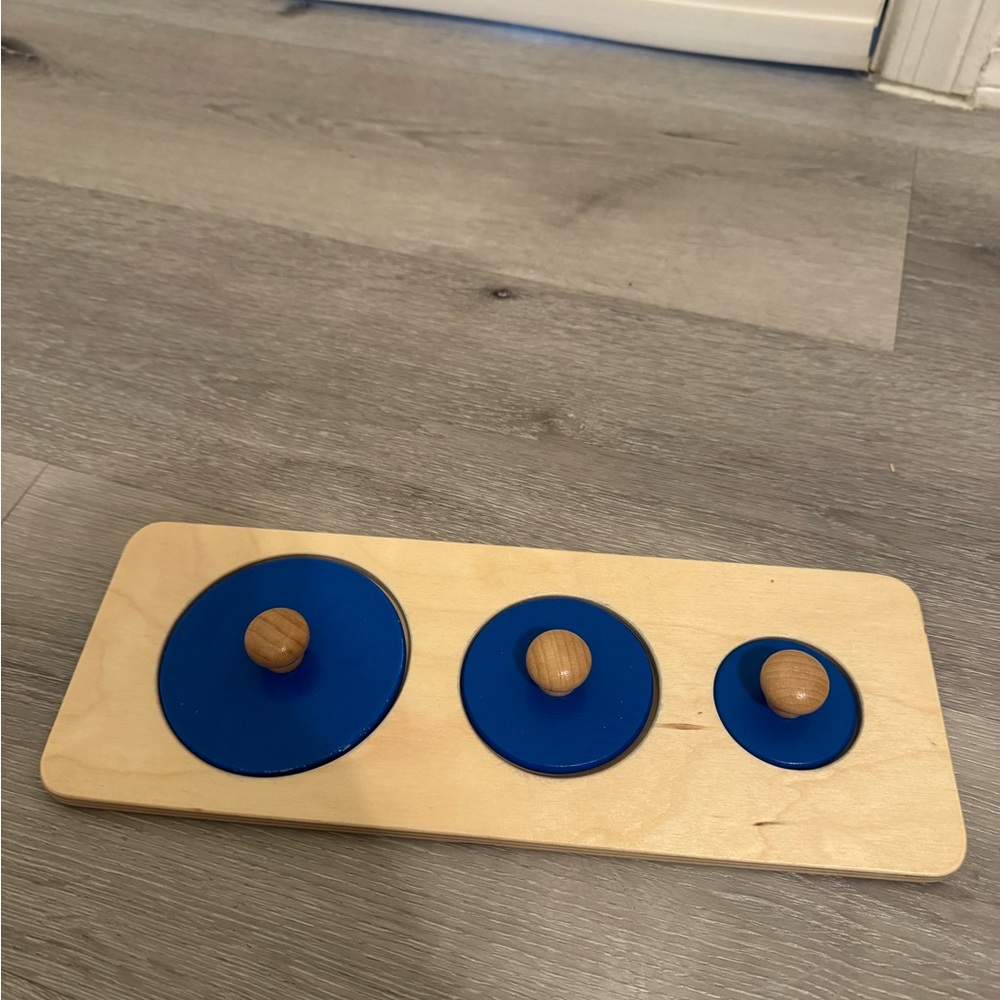Monti Wooden Montessori toy set of 12 - shape & Color Natural Multi-color - Picture 9 of 14